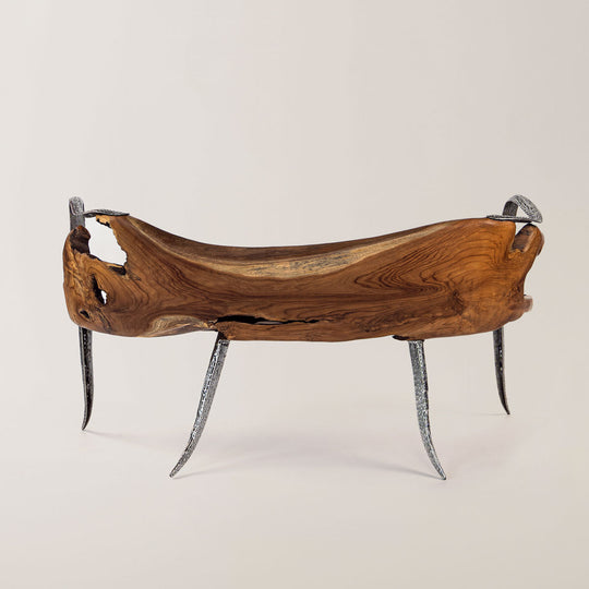 TeakSilhouette Bench naturell