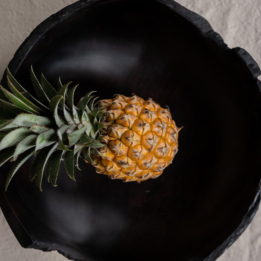 Teakholz Black Bowl ca. 30 cm