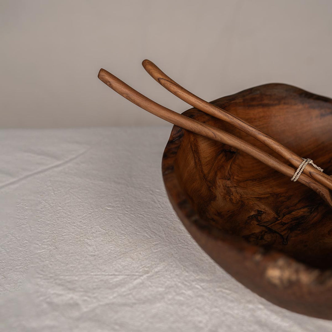 Teakholz Natural Bowl ca. 40 cm