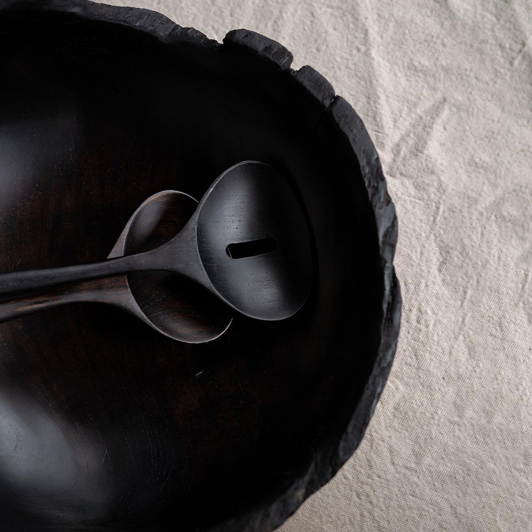 Teakholz Black Bowl ca. 30 cm