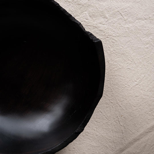 Teakholz Black Bowl ca. 30 cm